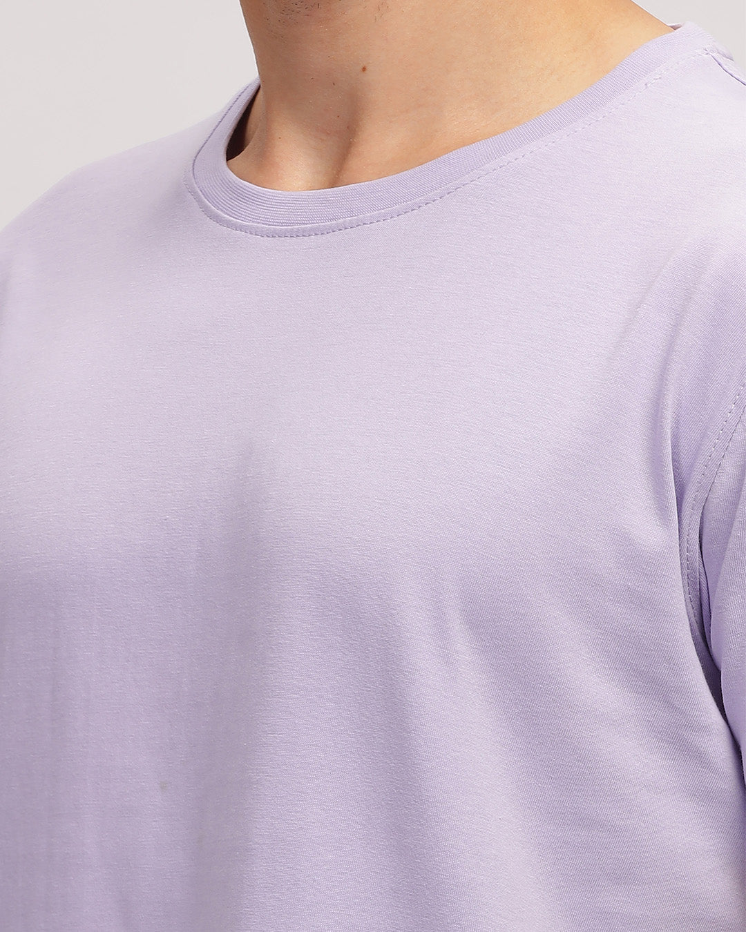 Lavender Solid T-Shirt