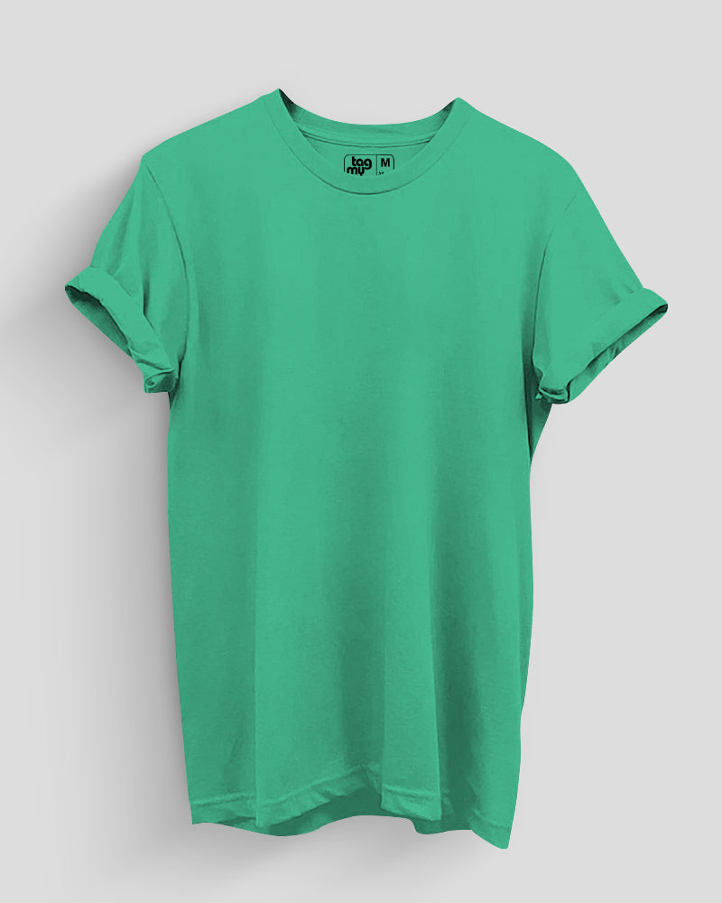 Sea Green Solid T-Shirt