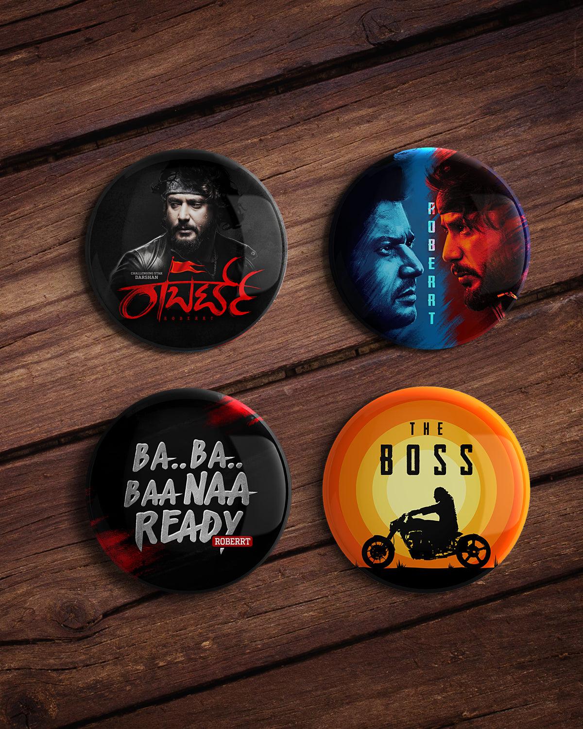 Roberrt Movie Badges - Pack of 4 - TagMyTee - Badges