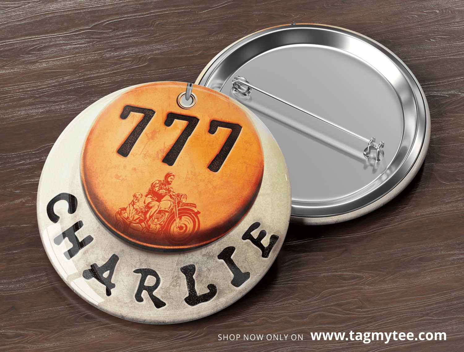 777 Charlie Badges - Pack of 4 - TagMyTee - Badges
