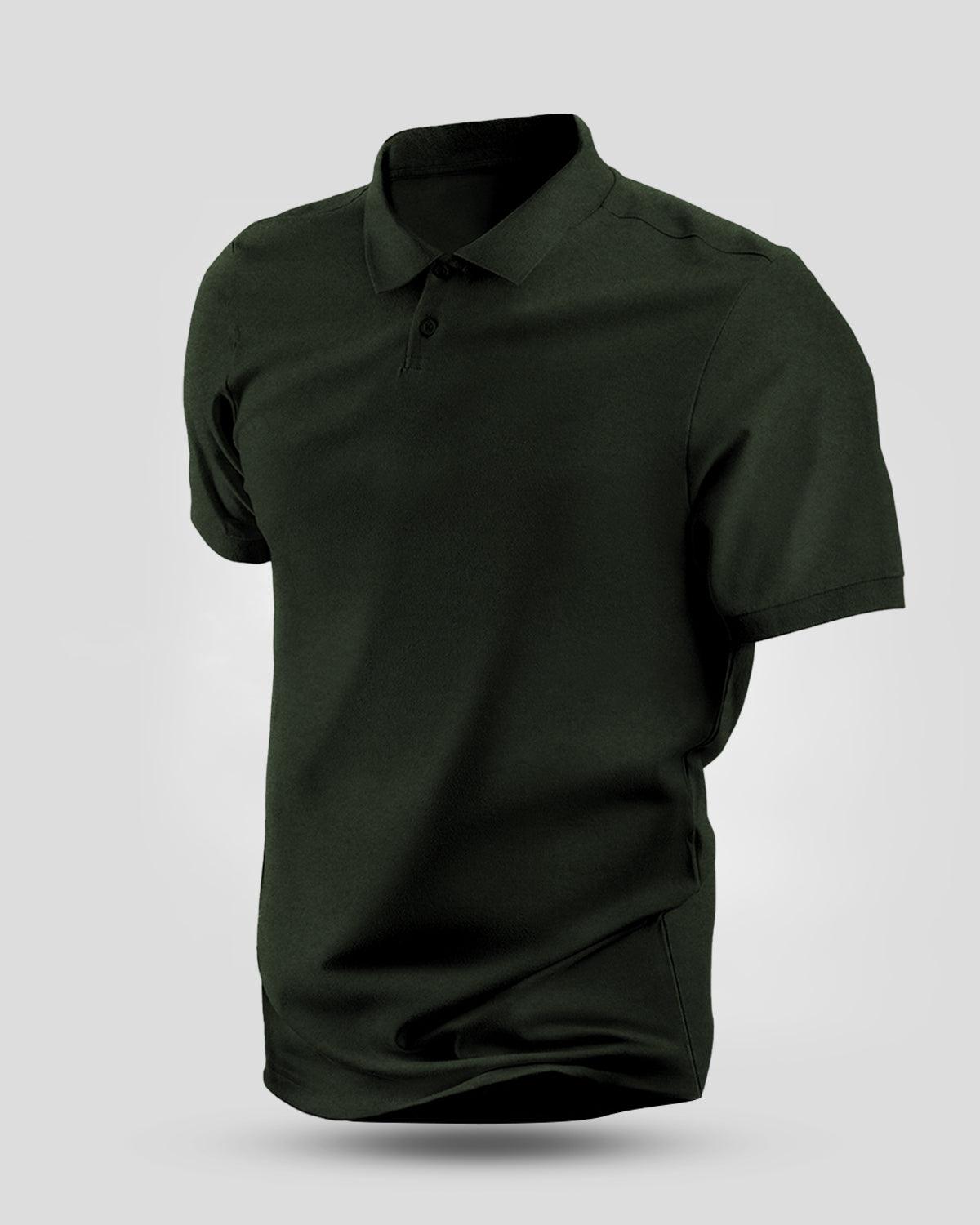 Solid Olive Green Polo - TagMyTee - Polo T-Shirt